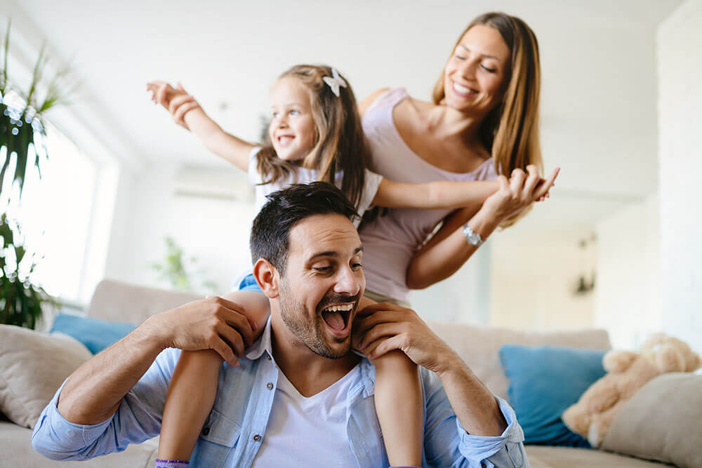 family smiling, Austin Orthodontics